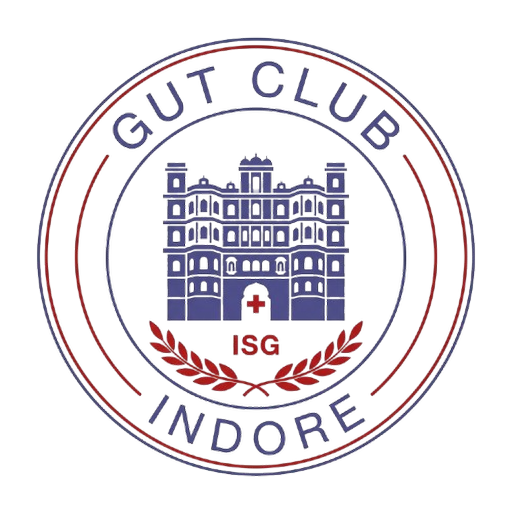 Official seal of Gastroenterology Club of Indore, the Indian Society of Gastroenterology Indore City Chapter
